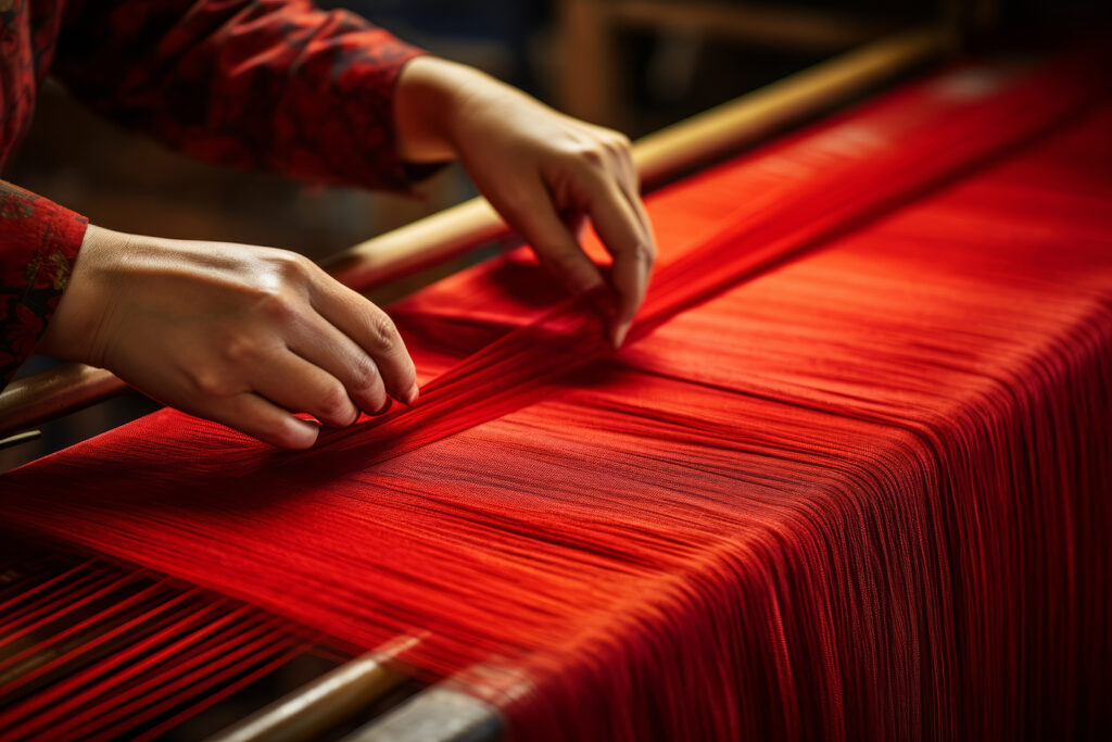 Traditionelle Seidenmanufaktur